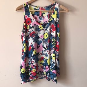 Multi Colored Tank with cute side pocket